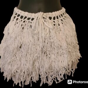 2pc fringed short set